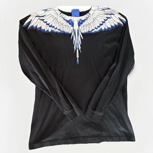Marcelo Burlon Wings Jersey T Shirt Men’s Medium Graphic Long Sleeve Sweater